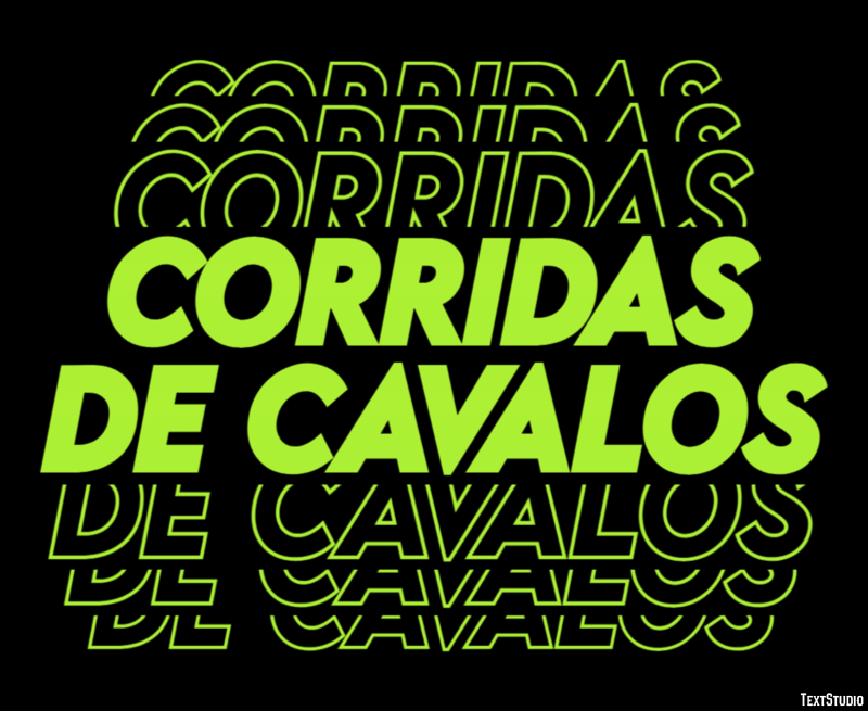 Corridas de cavalos Texteffekt