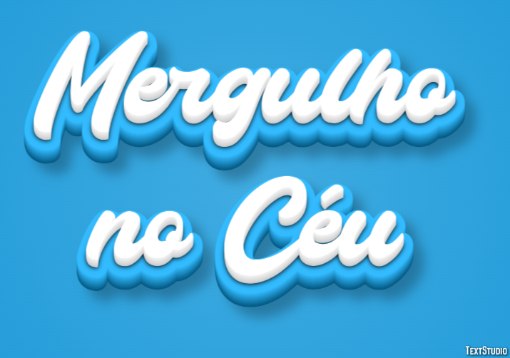 Mergulho no Céu Efeito do texto