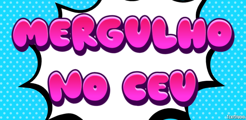 Mergulho no Céu Efeito do texto