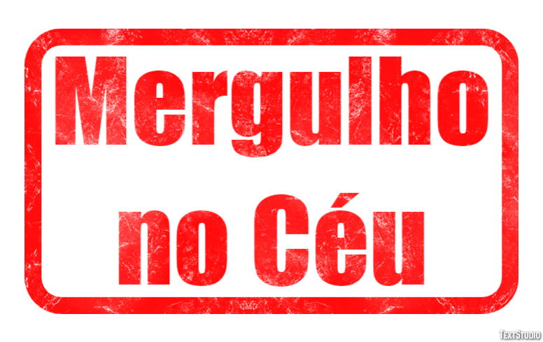 Mergulho no Céu Efeito de texto