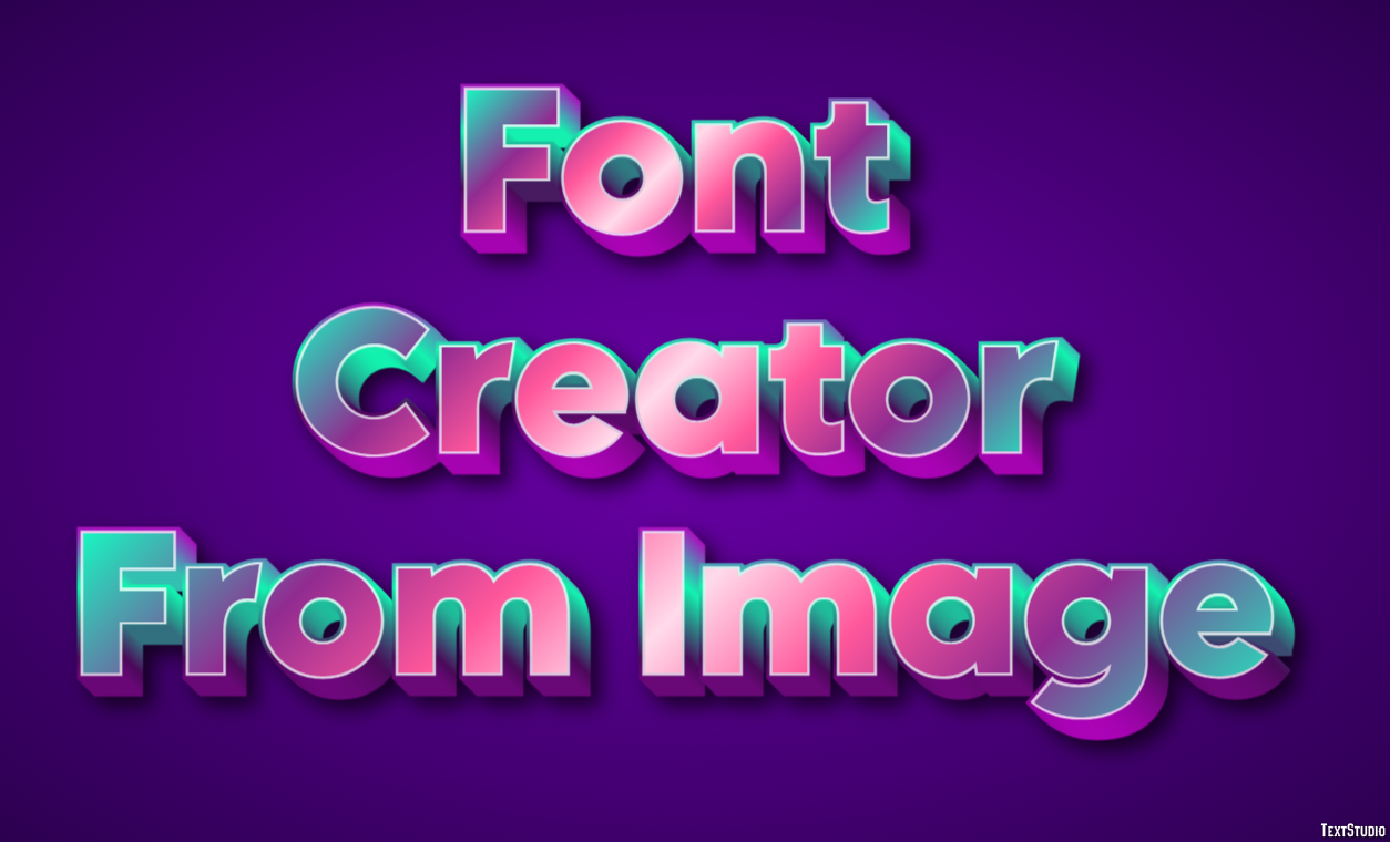 Font Creator From Image Effetto testo