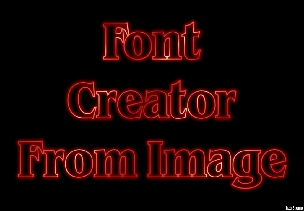 Font Creator From Image Effetto testo