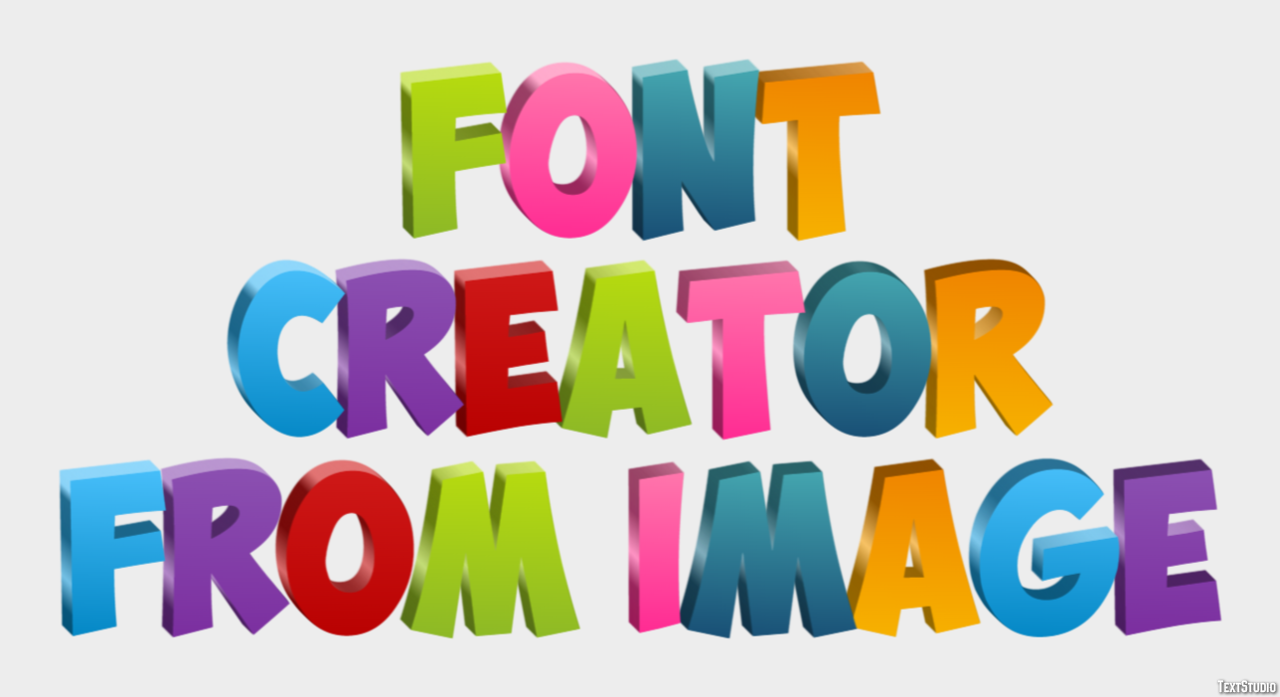 Font Creator From Image Effetto testo
