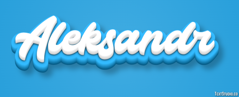 Aleksandr Эффект текста
