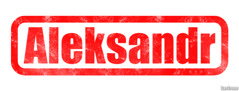 Aleksandr Текстовый эффект