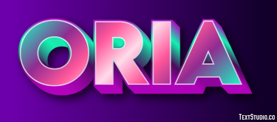 Oria Texteffekt