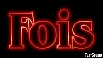 Fois Effet de texte
