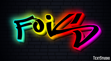 Fois Effet de texte