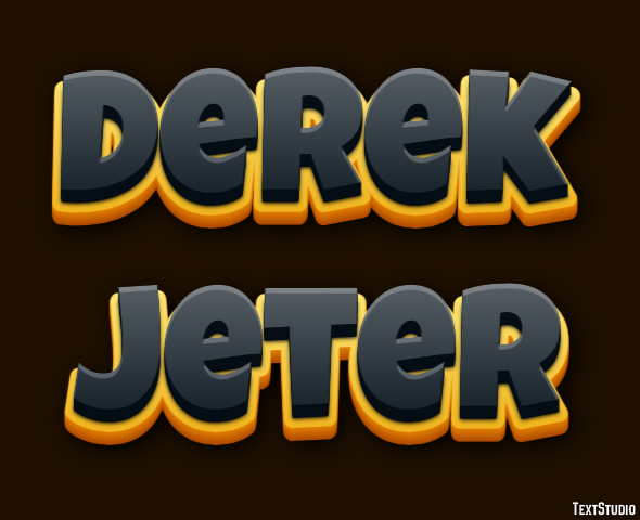 Derek Jeter Efecto de Texto
