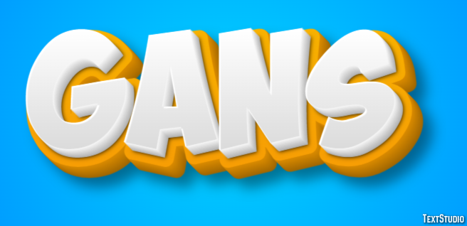 Gans Texteffekt