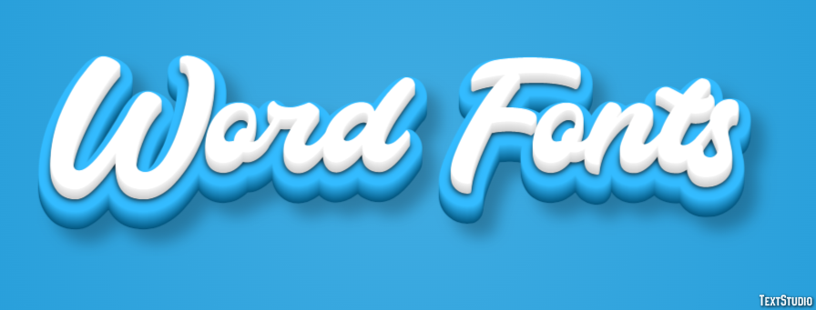 Word Fonts テキスト効果