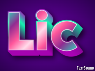 Lic Tekst Effect