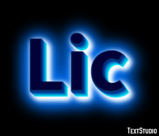 Lic Tekst Effect