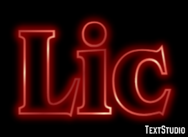 Lic Tekst Effect