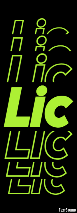 Lic Tekst Effect