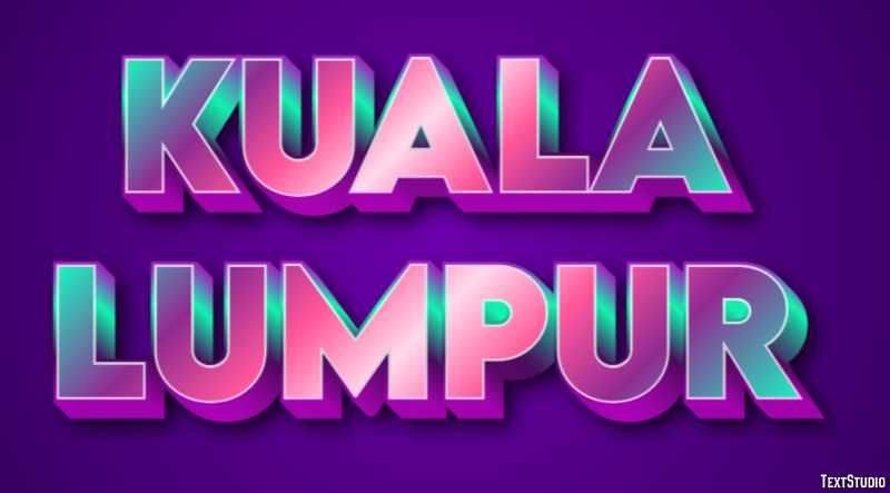 Kuala Lumpur Effetto testo
