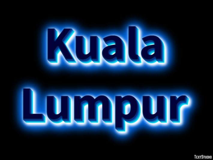 Kuala Lumpur Efecto de Texto