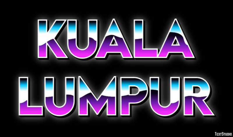 Kuala Lumpur Tekst Effect
