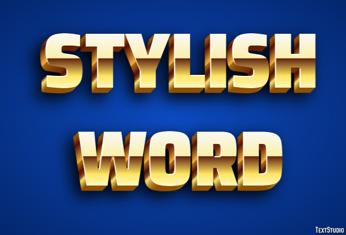 Stylish Word Effetto testo