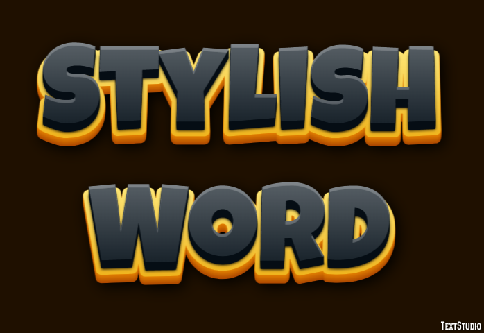 Stylish Word Effetto testo