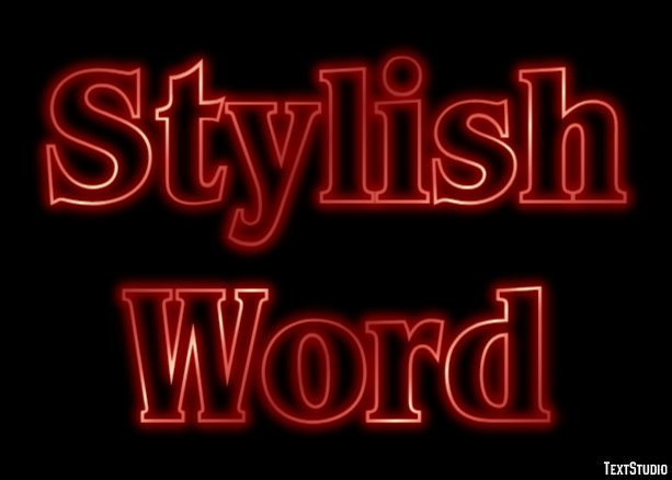 Stylish Word Efekt tekstowy