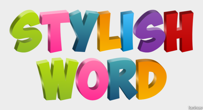 Stylish Word Efekt tekstowy