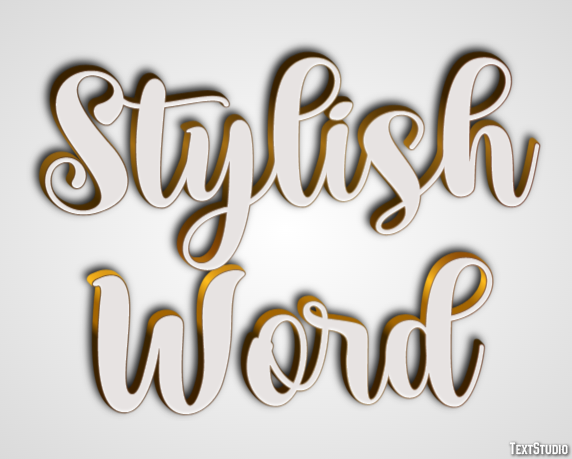 Stylish Word Effetto testo