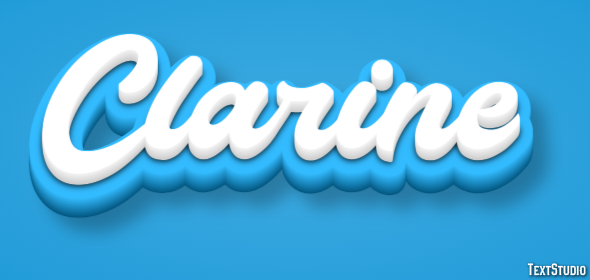 Clarine Text effect