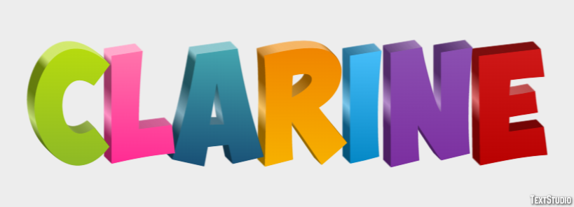 Clarine Text effect