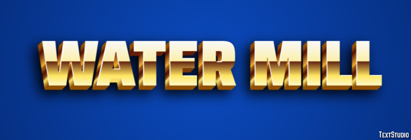 Water Mill Texteffekt