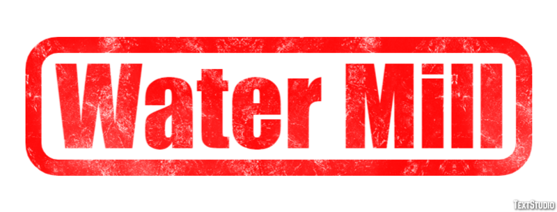 Water Mill Efekt tekstowy