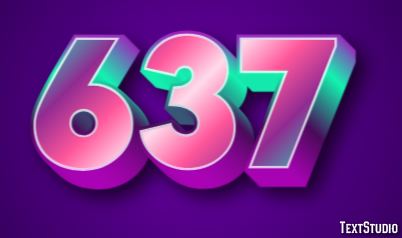 637 Efecto de Texto
