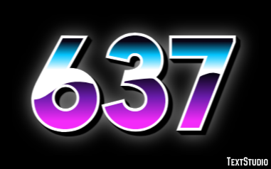 637 Эффект текста