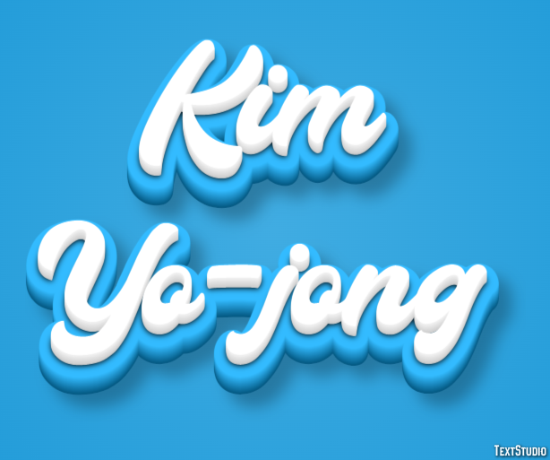 Kim Yo-jong テキスト効果