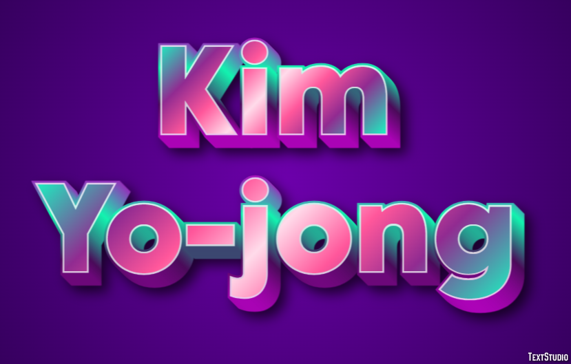 Kim Yo-jong テキスト効果