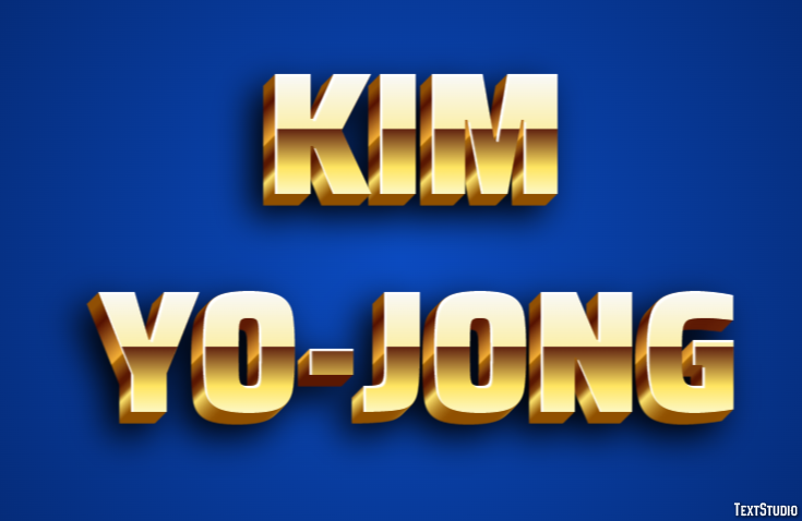 Kim Yo-jong Text Effect
