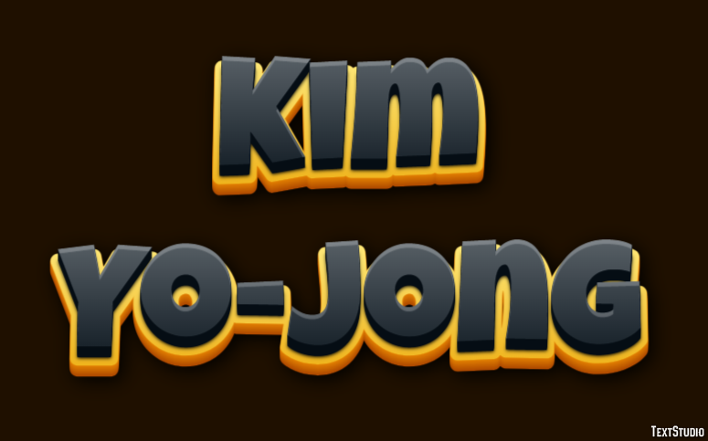 Kim Yo-jong Text Effect