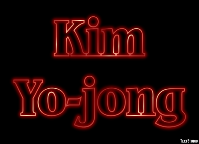 Kim Yo-jong Efeito do texto