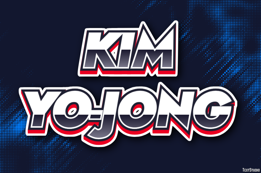 Kim Yo-jong Efeito do texto