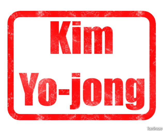 Kim Yo-jong Efeito do texto