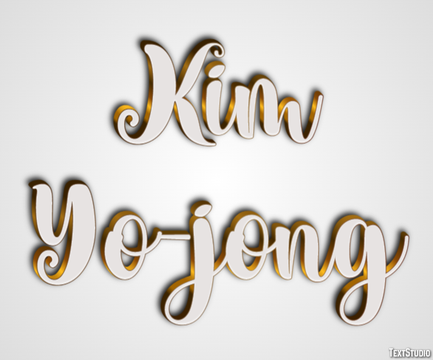 Kim Yo-jong Efeito do texto