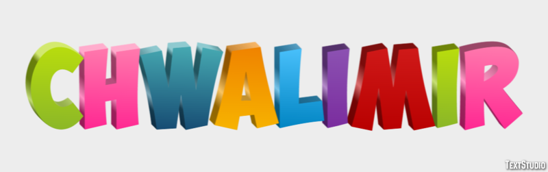 Chwalimir Текстовый эффект