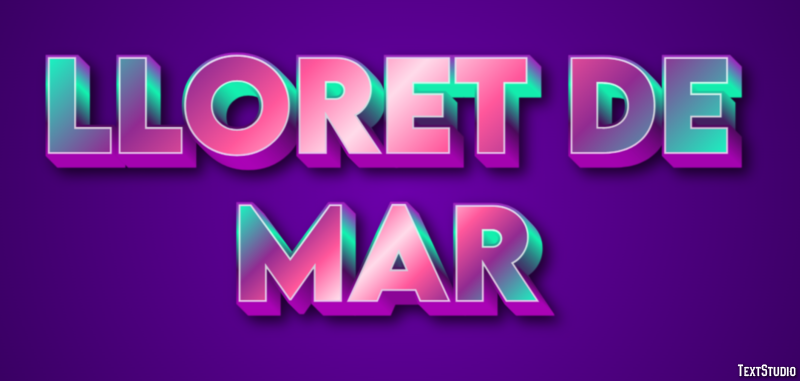 Lloret de Mar Efekt tekstowy