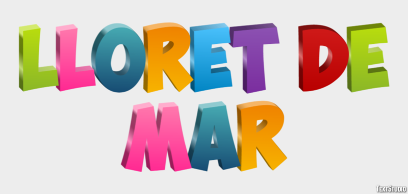Lloret de Mar Text Effect