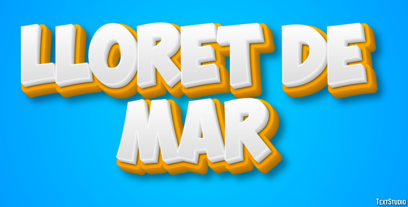 Lloret de Mar Efekt tekstowy