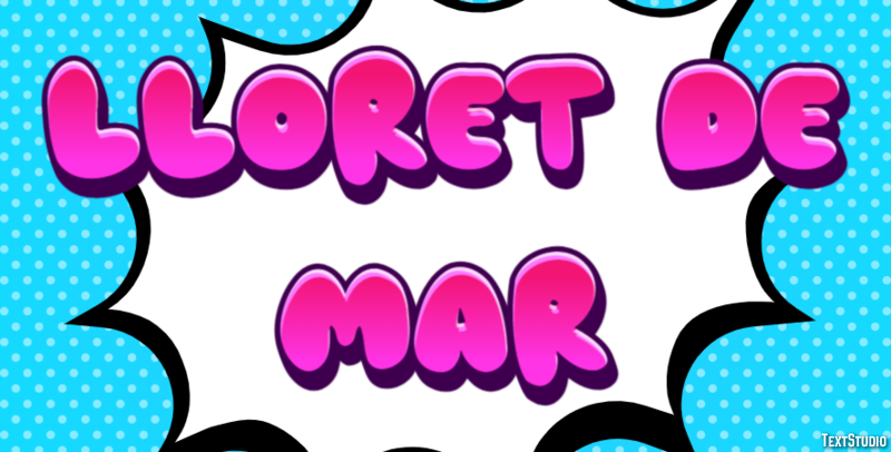 Lloret de Mar テキスト効果