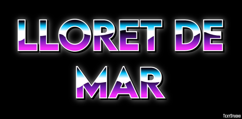 Lloret de Mar テキスト効果