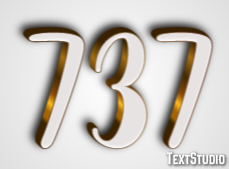 737 Эффект текста