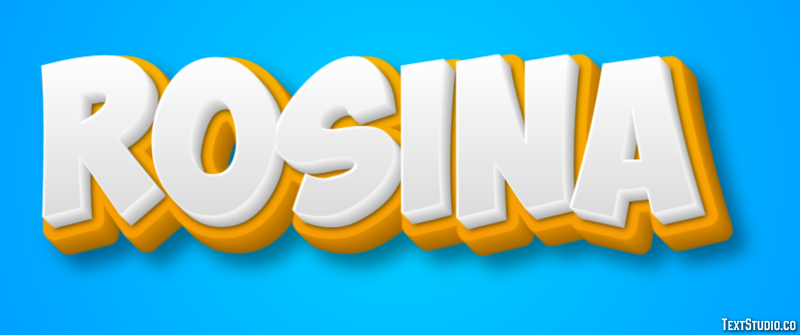 Rosina Efecto de Texto