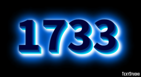 1733 Tekst Effect
